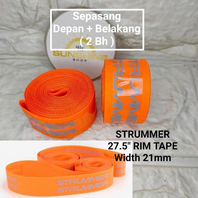 Rim Tape Blebet Velg 27.5 STRUMMER / Rim Marset Sepeda MTB 27.5 Jumlah Sepasang 2 Bj