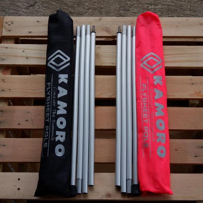 tiang flysheet alumunium merk kamoro 200x200 cm - frame sepasang