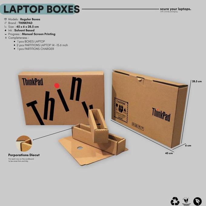 Newbitc- Langsungbungkus- Kardus Dus Box Kotak Tempat Laptop Lenovo Thinkpad