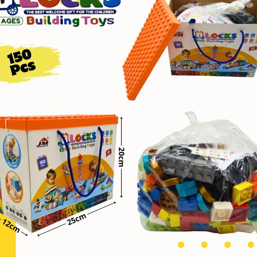 Toko Mainan Alfa Blocks Building Toys 150Pcs Jm92011-Cb150