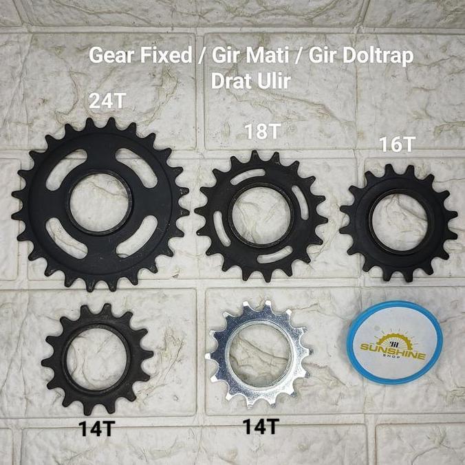 Gir Cog Doltrap Torpedo DRAT ULIR Sepeda FIXIE 12T 14T 16T 18T 20T 22T 24T Dan Pengunci Lock Fixed G