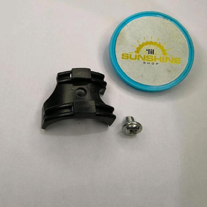 Klem Cable Guide Bawah Frame BB Bottom Bracket Jalur Kawat Inner Shifter PVC Plus Baut Sepeda MTB Fe
