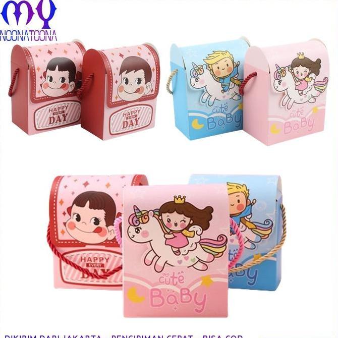 AQZEVUN Goodie Bag Paper Ulang Tahun Anak Tas Bingkisan Hadiah Hampers Ulang Tahun
