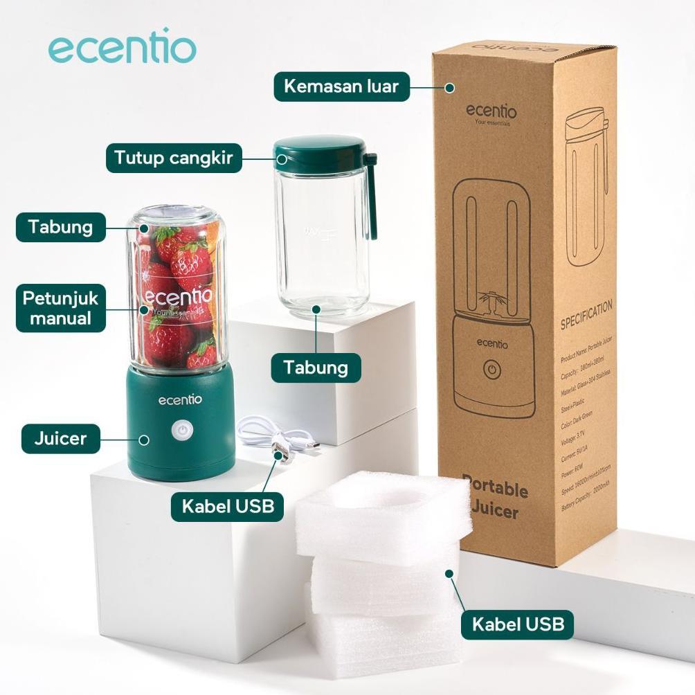 CUCI GUDANG Blender Portable Juicer ECENTIO 2in1 Multifungsi / Blender Portable ECENTIO