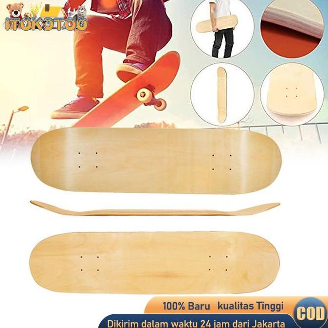 AQZEVUN Papan Skateboard Blank Untuk Dewasa Dan Anak Maple Original