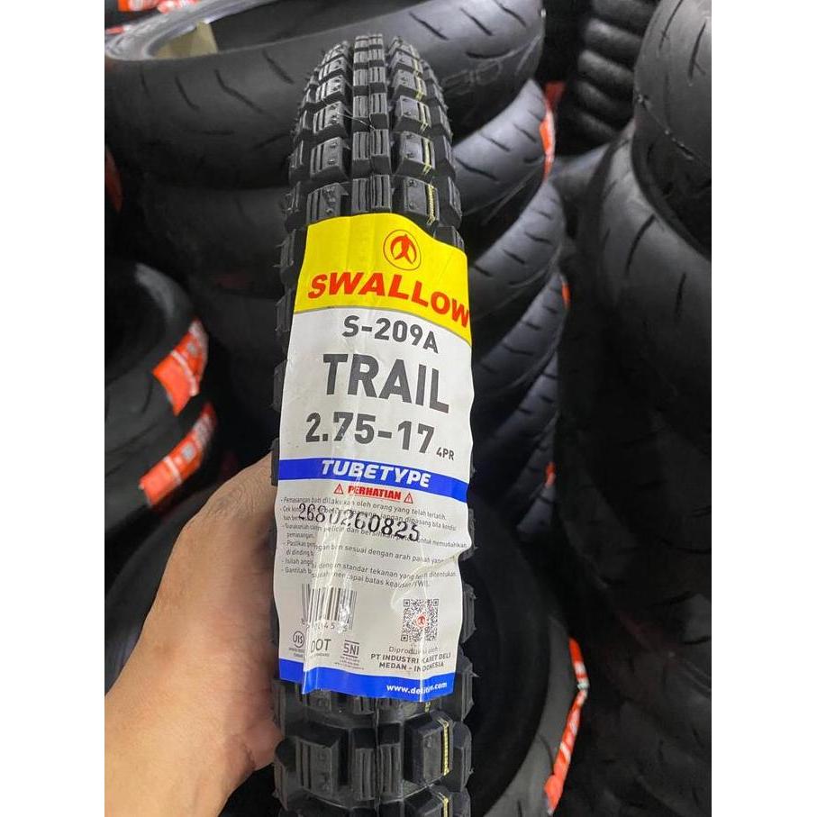 [PROMO] SNI BAN SWALLOW 250-17 , 275-17 , 300-17 TRAIL TUBETYPE BAN MOTOR KEMBANG TAHU REVO, SUPRA, 