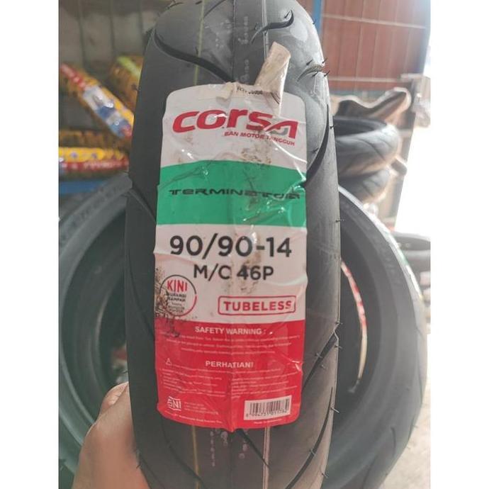 SNI BAN CORSA TUBELESS 90/90-14 TERMINAT 012 BAN MOTOR MATIC VARIO 125, BEAT, MIO, LEXI S, GENIO, LE