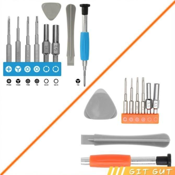 Set Obeng Tool Kit Screwdriver Torx T6 T8 Y Triwing 3.8 4.5 mm Console