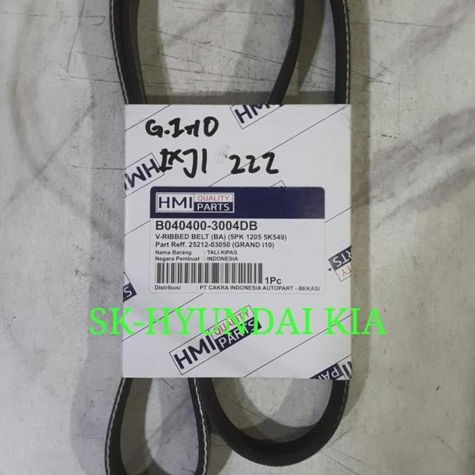 Vanbelt Van Belt 5Pk-1205 Fan Belt Tali Kipas 25212-03050 Hyundai Grand I10 - Asli Hmi Terbaik