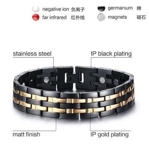 GELANG KESEHATAN INFRARED MAGNETIC GERMANIUM TITANIUM GERMANIUM STEELL TS