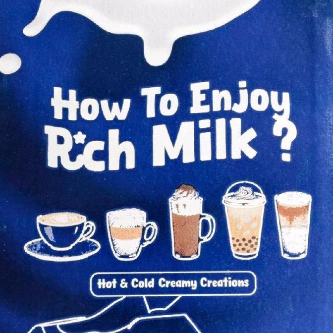 Cow- Diamond Milk Rich Plain 1Liter / Susu Diamond Rich Milk 1Liter / Susu Rich Diamond 1Liter