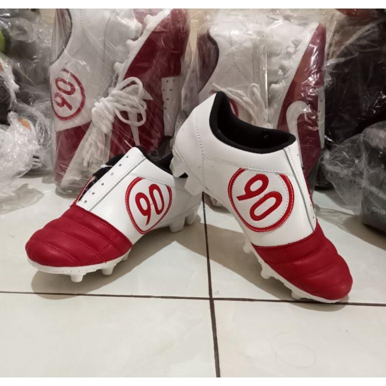 HOT DEALS SEPATU SEPAK BOLA KULIT ASLI T90 SOL JAHIT