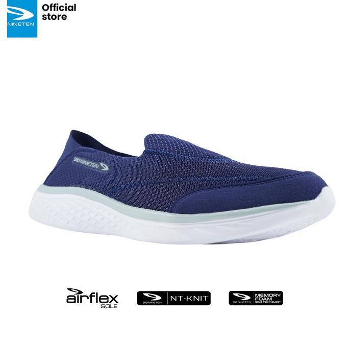 Sepatu Training Slip-On 910 Nineten Kawai 2.0 - Navy/Abu-Abu/Putih Original