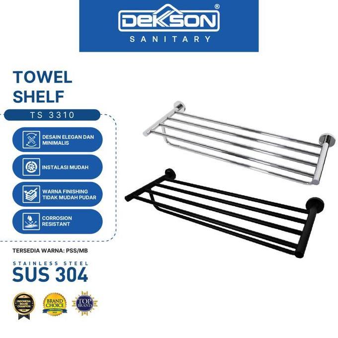 DEKKSON Towel Shelf Rak Handuk SUS 304 TS 3310