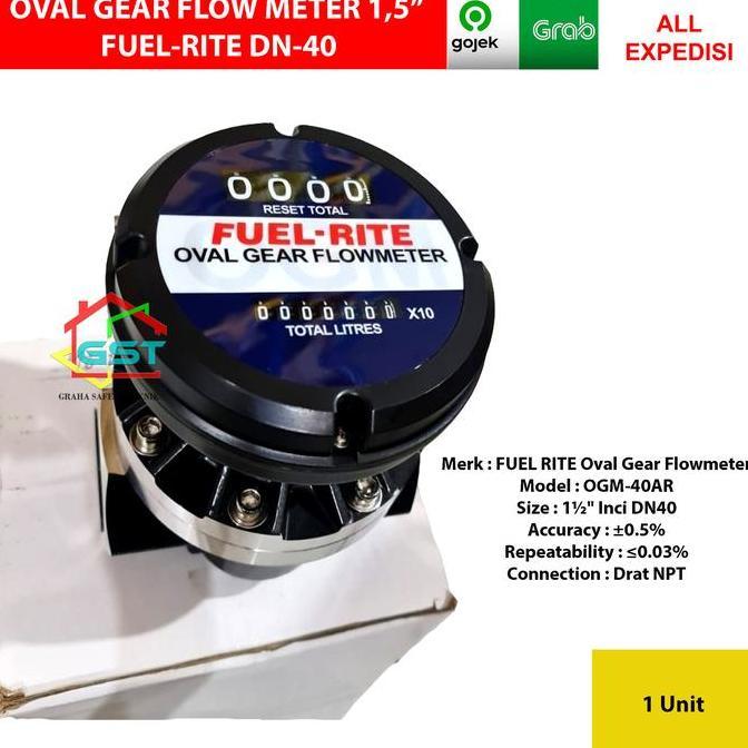 flow meter FUEL RITE oval gear 1,5 inch DN-40
