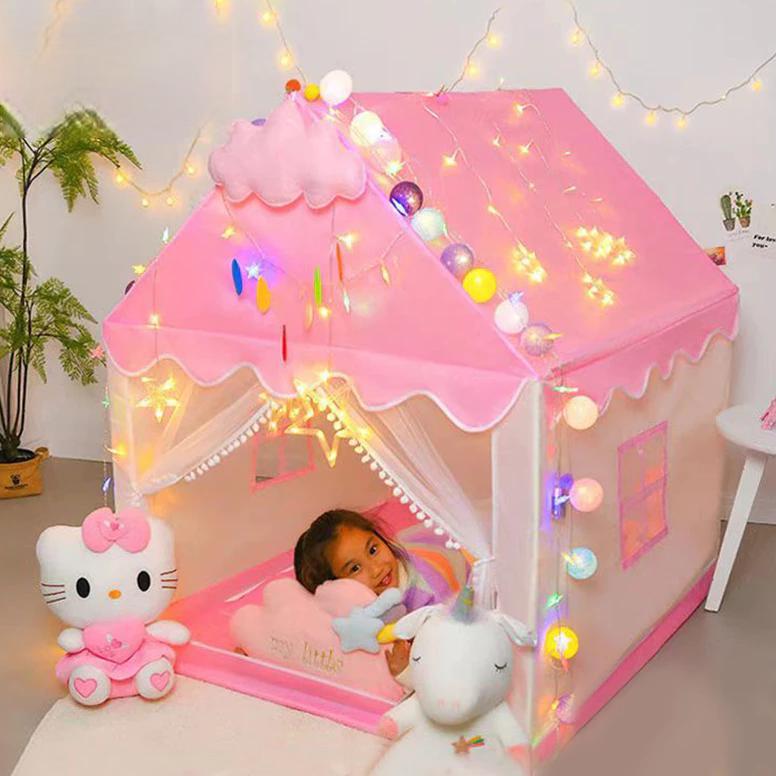 PROMO TERBARU TENDA ANAK-ANAK TENDA ULANG TAHUN RUMAH KECIL KASTIL PUTRI TENDA  LUKIS ANAK DALAM RUA