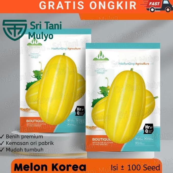 Om - Benih Melon Korea Berkualitas Kemasan Pabrik-Bibit Melon Allshop
