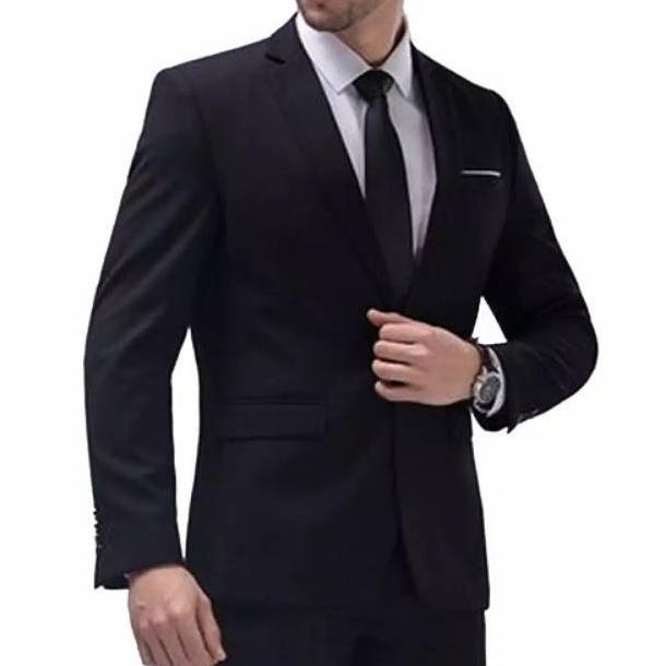 TERMURAH Jas Pria Hitam Jumbo size XL, XXL,XXXL, XXXXL, XXXXXL Termurah