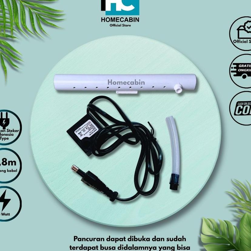 Paket Mesin Pompa Air Mini Aquarium Dan Pipa Air Terjun Filter
