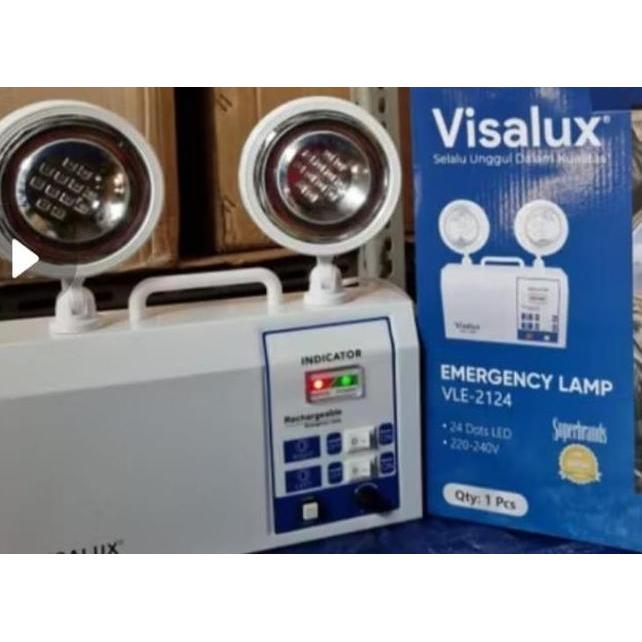 Visalux Vle4 Led Emergency Lamp Lampu Emergency Mata Kucing Lampu Darurat Lampu Listrik Padam Lampu 