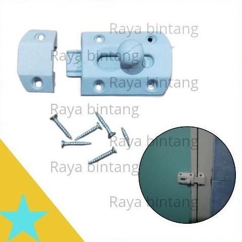 Grendel Pvc Selot Plastik Pintu Kamar Mandi Lemari Jendela Toilet Aksesoris Pintu Perlengkapan Kamar