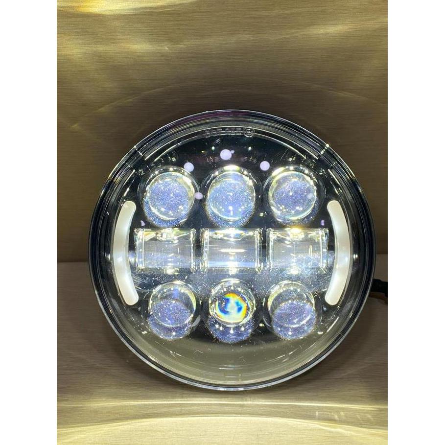 LAMPU DAYMAKER HEADLHT 5.75 INCH BLACK HARLEY SOFTAIL DYNA SPORSTER CW HL047 BK