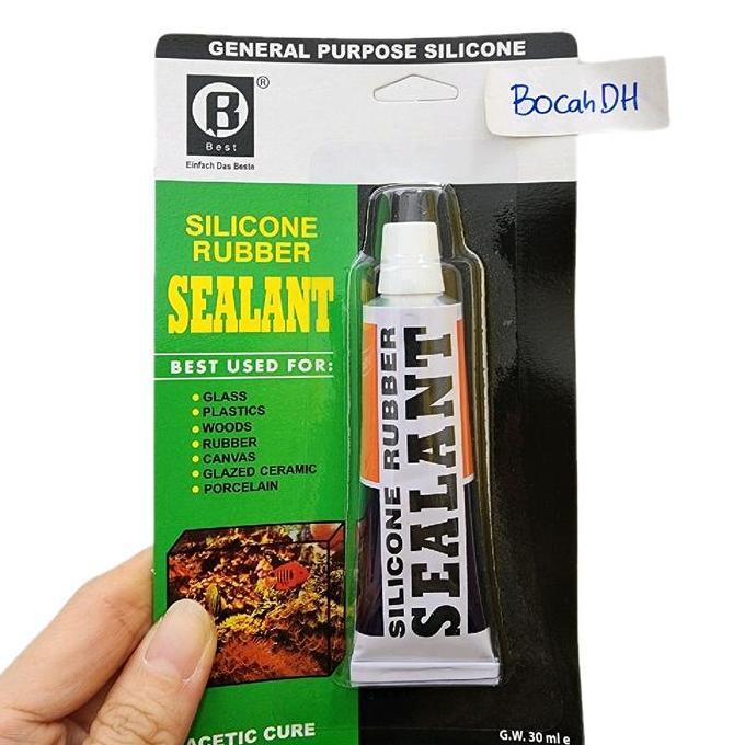 Best Lem Kaca Silicon Sealent Ukuran Kecil 35Gr & Besar 85Gr Tahan Air & Suhu Ekstrem Untuk Perbaika