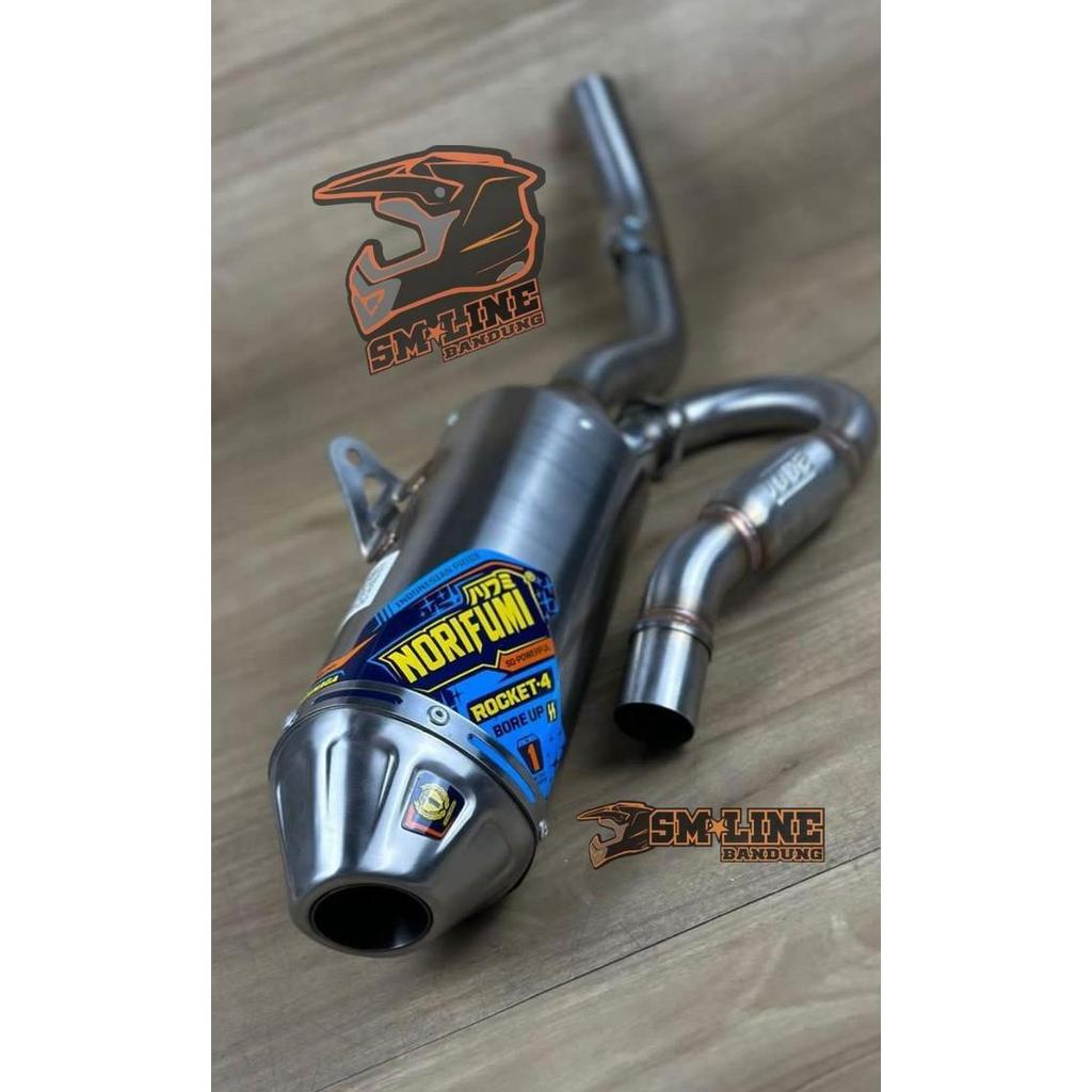 Knalpot Norifumi Rocket 4 Bore up KLX140 Knalpot Rocket 4 KLX140 Bore