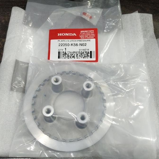 22350-K56-N02 22121-K56-N02 PIRINGAN KOPLING + DUDUKAN KAMPAS CBR150R LED , KAKI 4 , HONDA ORI ASLI 