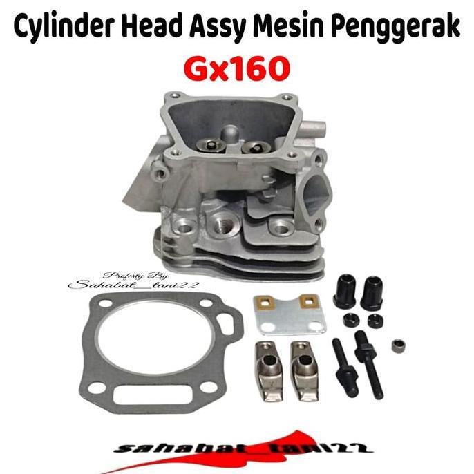 Cylinder Head Assy Gx160 Gx200 Cylinder Kop Set Mesin Penggerak Gx160 Gx200 Murah