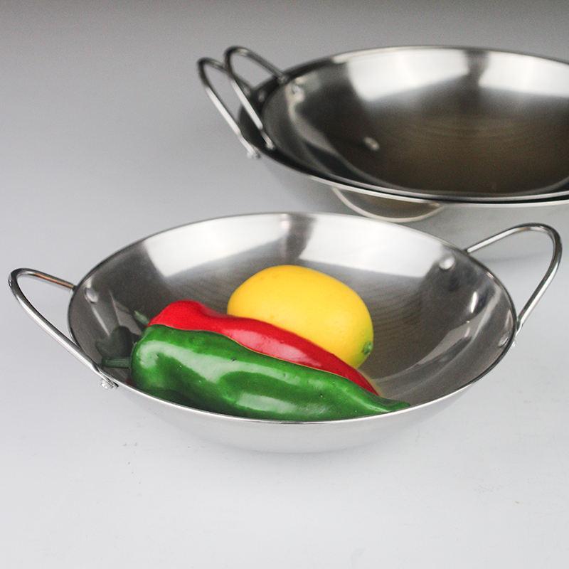 Wajan Mini Stainless Steel / Kuali Mini Katel Bar Penggorengan Kecil / Kuali Serabi / Kuali Cucur