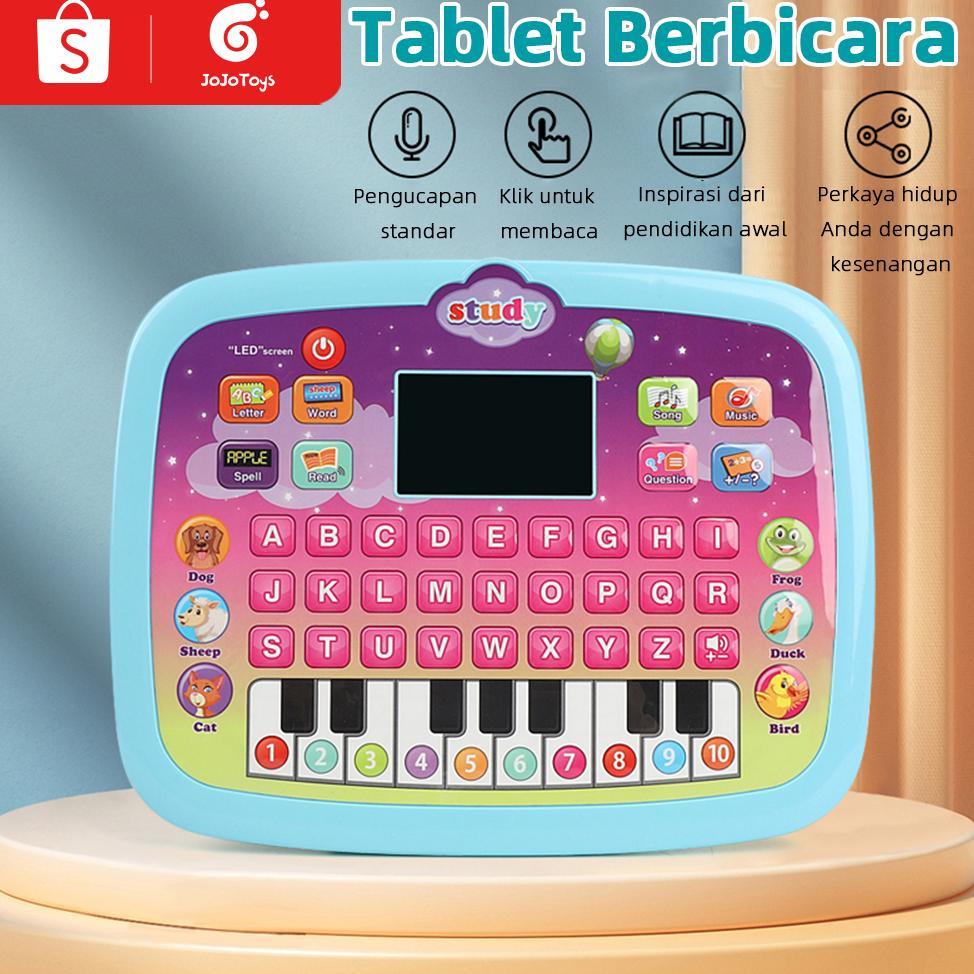 JOJOTOY MAINAN TABLET EDUKASI ANAK TABLET MUSIK PIANO ANAK MAINAN TABLET BELAJAR HURUF LAPTOP MAINAN