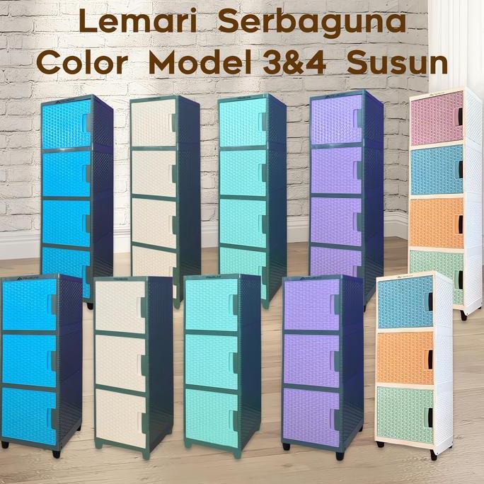 LEMARI PLASTIK/LACI PLASTIK/LEMARI  kecil/lemari plastik club flip/rak baju/lemari box plastik/lemar