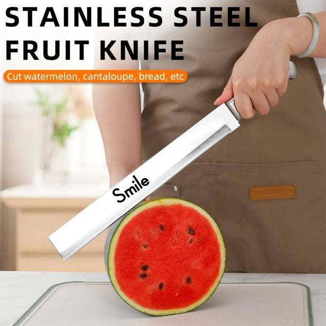 New- Pisau Buah Stainless Steel Anti Karat Panjang Pisau Semangka