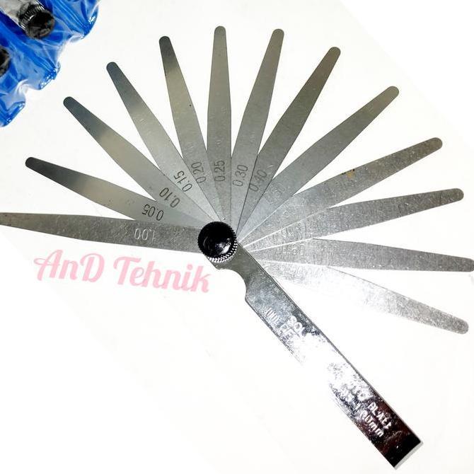 Feller Gauge / Puller Stelan Klep 13 Blade 0.05-1.00 Terompet Germany Promo