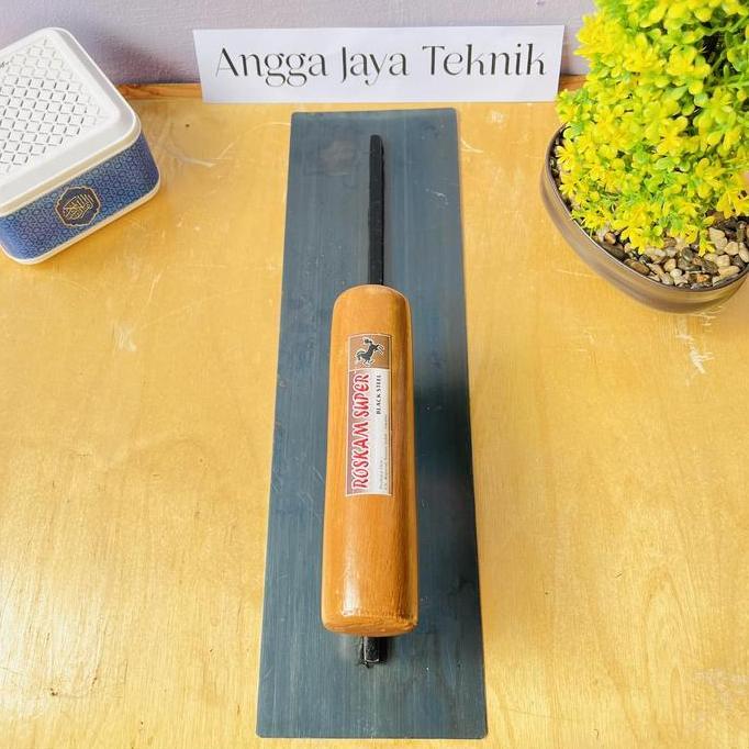 Raskam atau Roskam plat baja 35cm ( alat acian tembok ) new