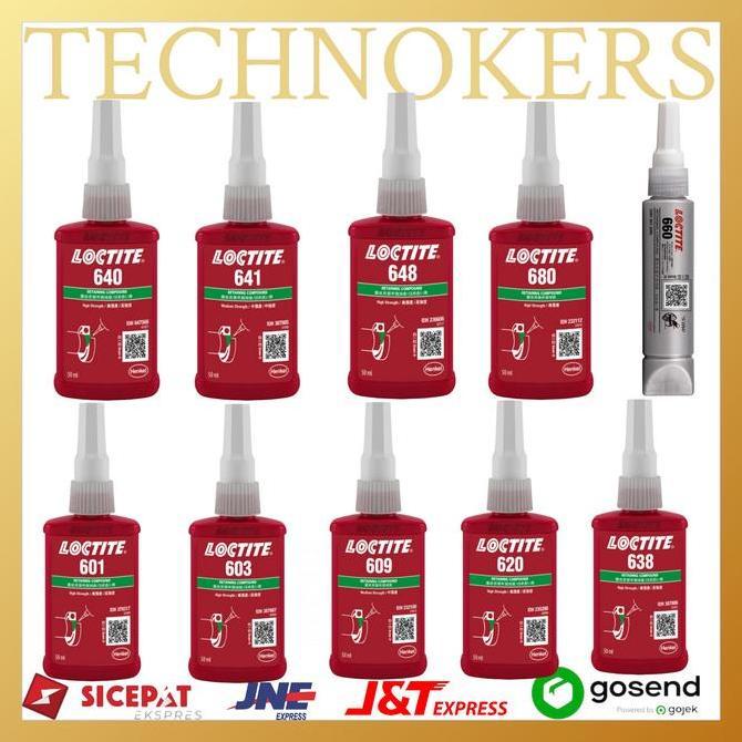 amoeemir- LEM LOCTITE 50ML 601 603 609 620 638 640 641 648 660 680 50 ML Diskon
