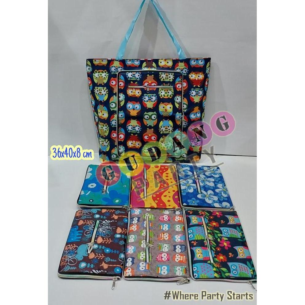 Tas Lipat Besar/Eco Bag/Kantong Belanja Besar/Tas Souvenir Lipat Murah GS