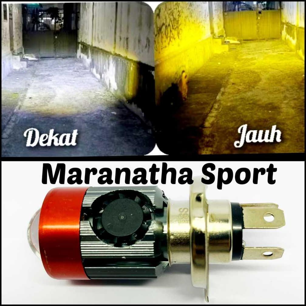 PROMO TERBARU LAMPU UTAMA LED H4 - LAMPU DEPAN TIPE LASER + KIPAS PENDINGIN - LAMPU UTAMA MOTOR