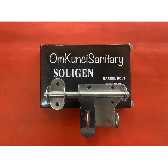 Grendel Overpal Slot Pengaman Pintu Stainless Soligen 402
