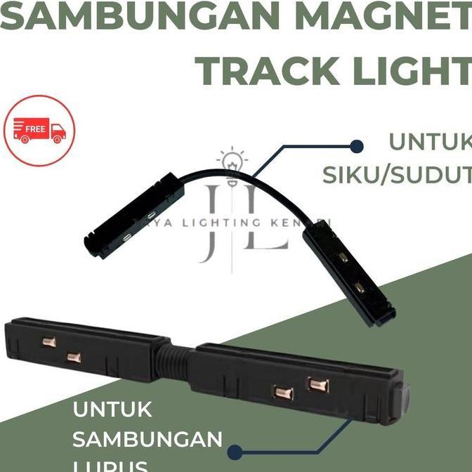Track Light Magnet Sambungan Track Light  / Led Magnetic Track Light