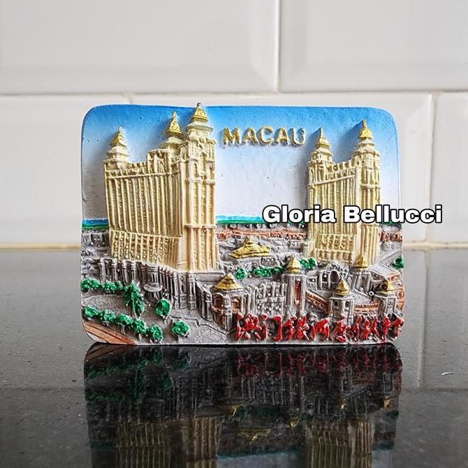 souvenir macau tempelan magnet kulkas makau macao china negara cina