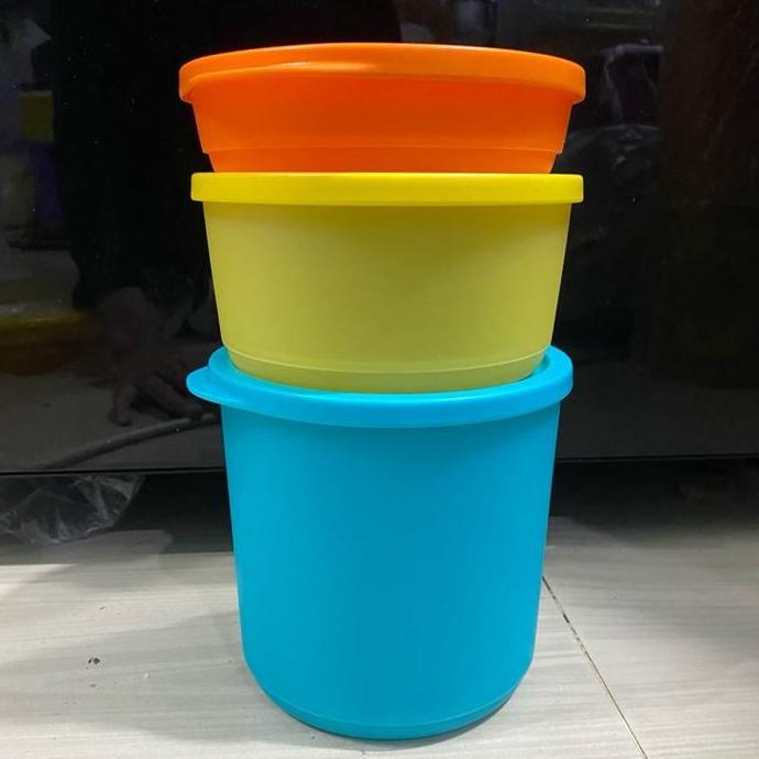 Toples tropical round 3 pcs tupperware toples kue kering tupperware