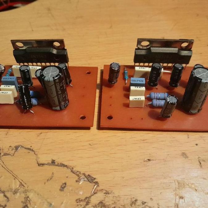 KIT POWER AMPLIFIER AN7163 AN 7163 STEREO 12V TAPE MOBIL ROADSTAR IC MATSUSHITA PANASONIC BBM27