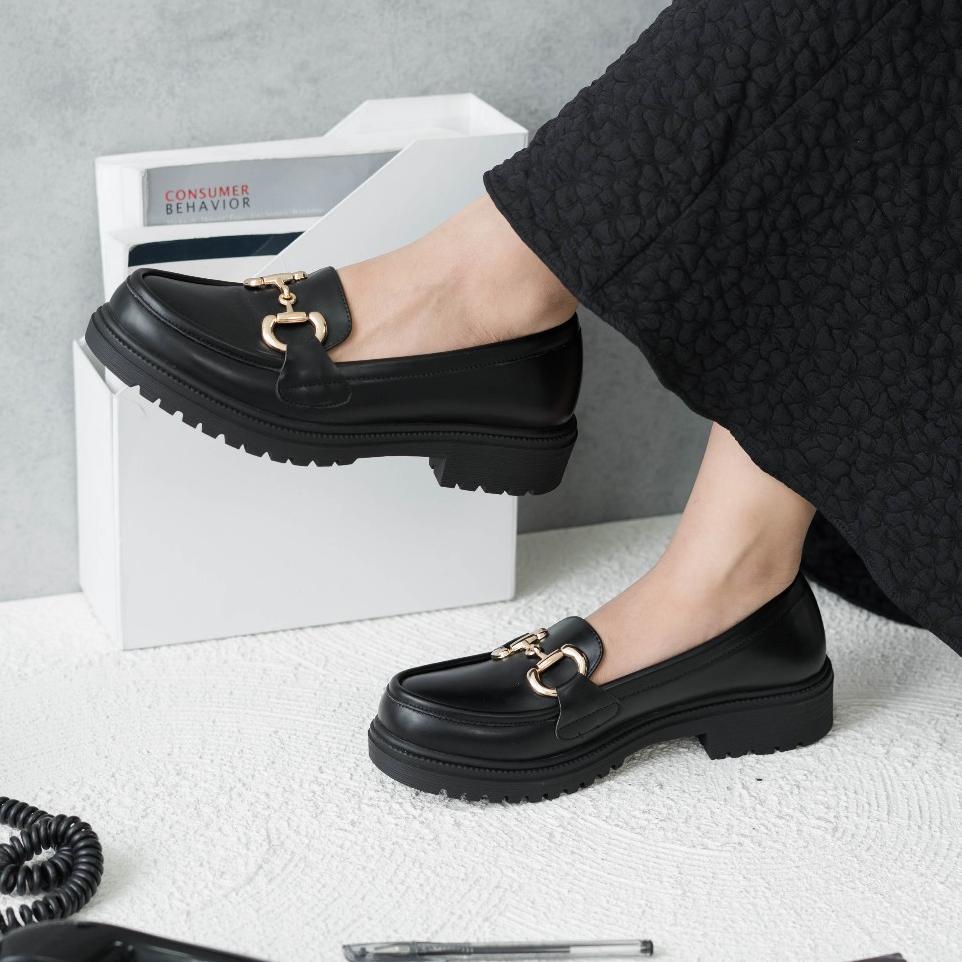 Dianable - Gretha Black Loafers Sepatu Wanita