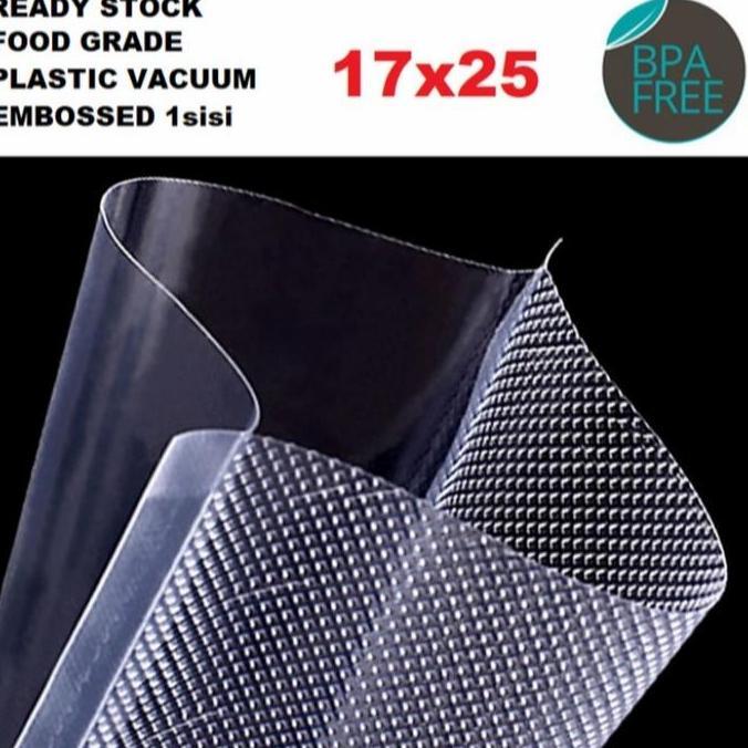 LEONHART Plastik Vacuum Vacum Bag Emboss 17x25 Plastik Vakum Emboss Food Grade
