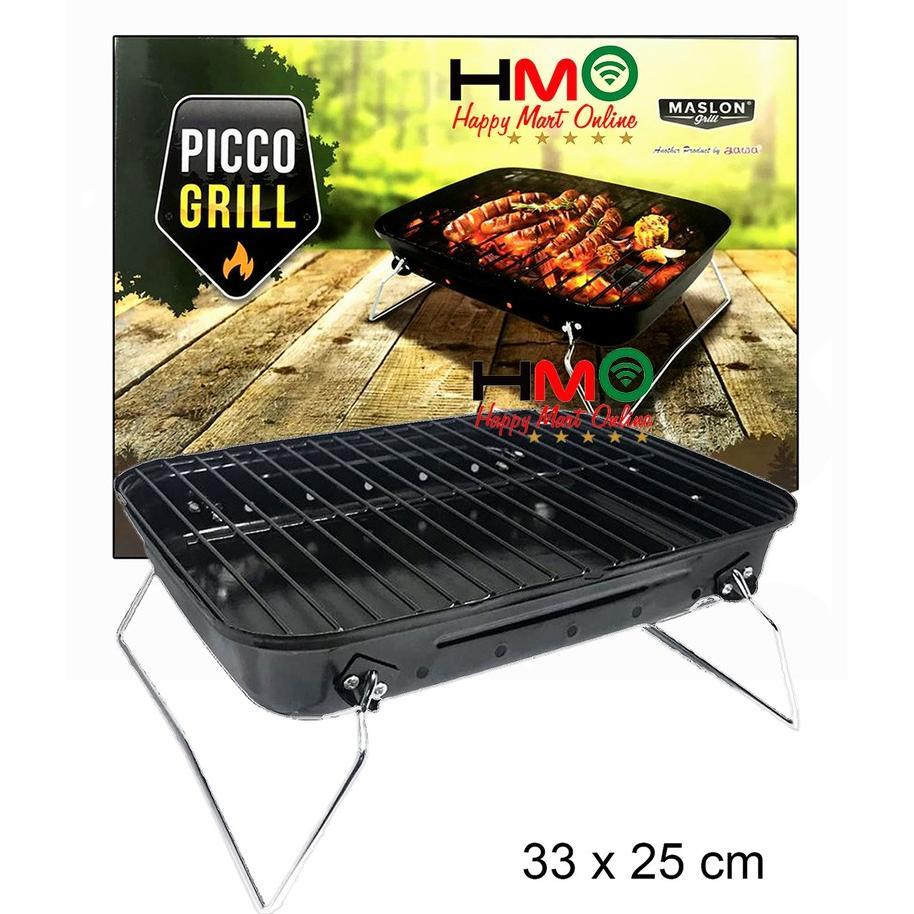 Picco Grill Maspion Alat Panggangan Arang Bbq Sate 33 Cm X 25 Cm Maspion