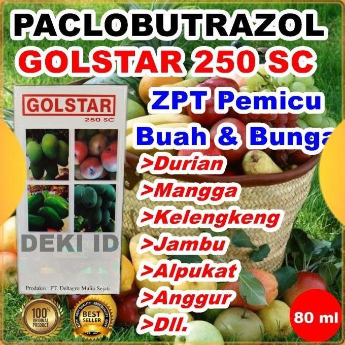 Golstar 80 ml 250SC ZPT Paclobutrazol Pupuk Booster Buah Goldstar