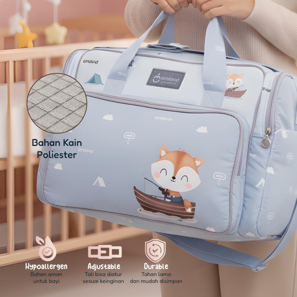 HOT SALE Tas Bayi Omiland Tas Multifungsi Tas Selempang Diaper Bag Besar Medium Kecil Banyak Kantong