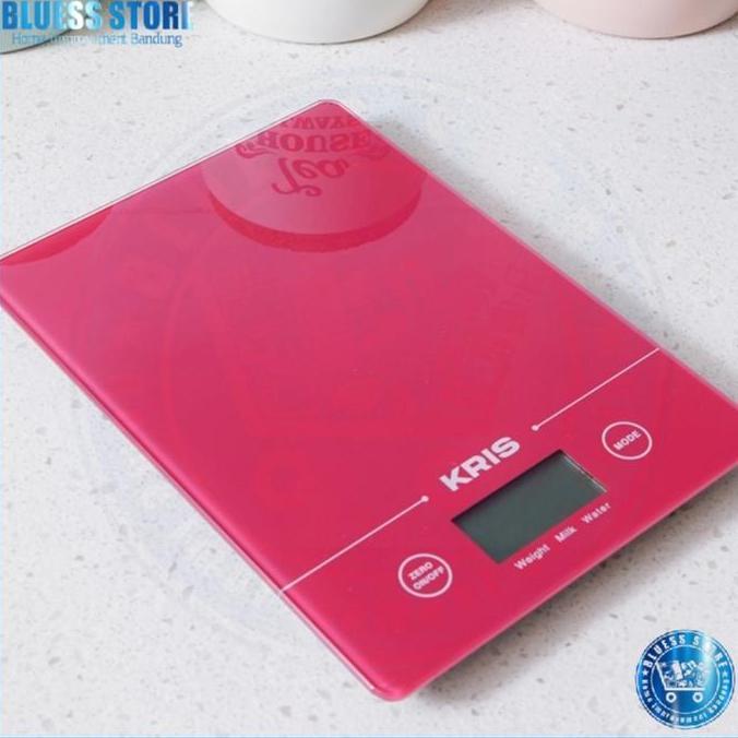 Timbangan Dapur Digital 5 Kg Krischef Timbangan Kopi Digital 5 Kg Red